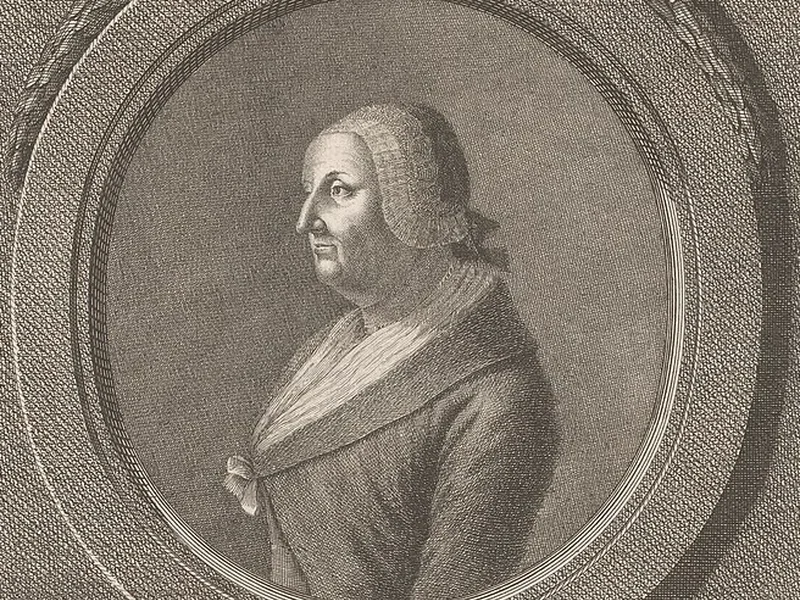 1748-Johann Heinrich Wiese - Ritratto di M.S. Hermann